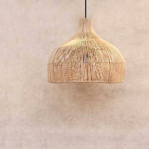 Lampe en rotin naturel Maggie M