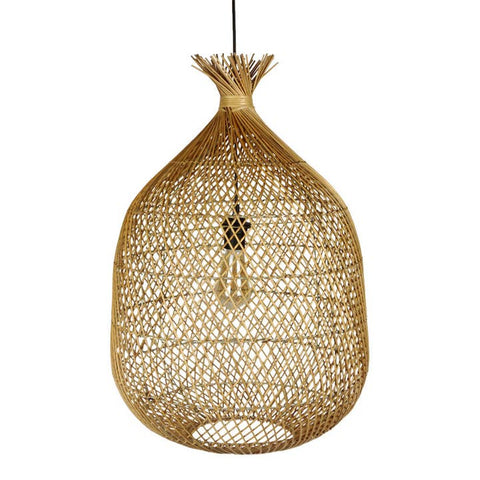 Lampe en rotin naturel Maya