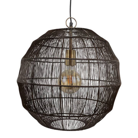 Lampe suspendue noire Novara