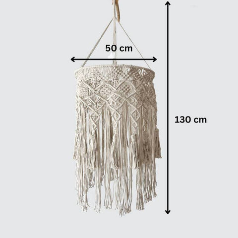 Abat-jour en macramé XL Ember