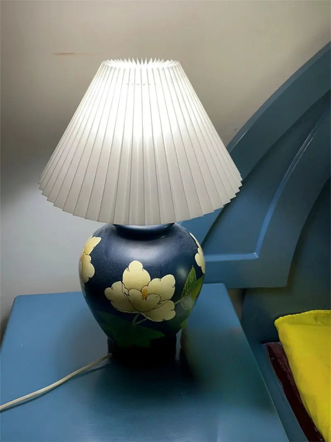 Pleated Lampshade Light Cover Japanese Style Fabric Table Lamp Ceiling Decor Lamp Covers Shades Lighting Accessorie